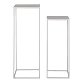 De Jong - Jardinière - Gris froid - Acier - Lot de 2